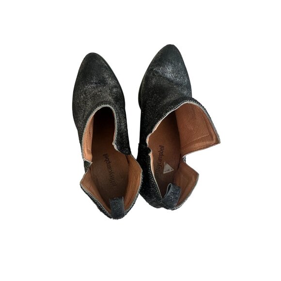 JEFFREY CAMPBELL Black Calf Hair Ankle Boots Size 7 - Picture 4 of 7